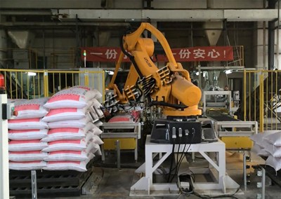 袋式全自动码垛机器人是现代化工业的助力