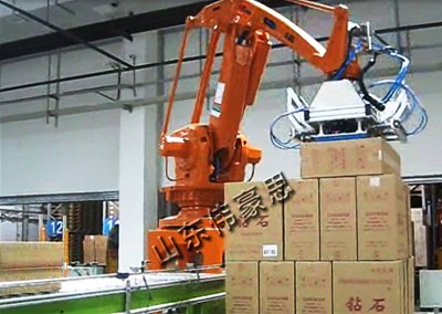 箱子智能机械手拆垛机 拆垛机械手工作视频