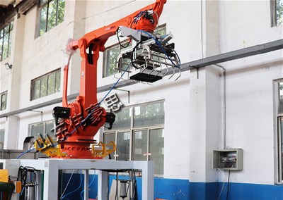 尿素视觉拆垛机器人 拆垛机械手工作视频