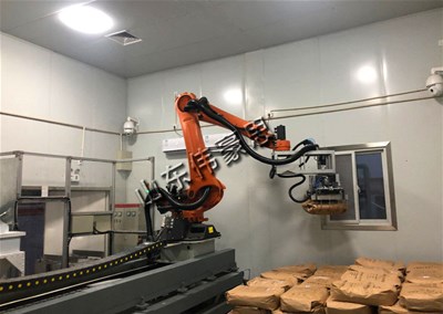 滑石粉全自动码垛机为企业的快速发展保驾护航