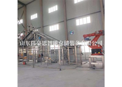 纸袋物料机器人拆垛拆包机 硫酸铜自动拆垛机器人现场