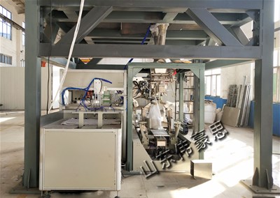 石粉全自动包装码垛线助力粉体行业实现包装码垛自动化