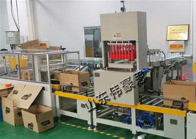 洗洁精全自动装箱码垛系统是企业提高生产效率的关键
