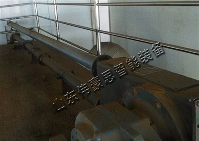 炉渣灰管链式输送机 管链粉体输送设备客户现场