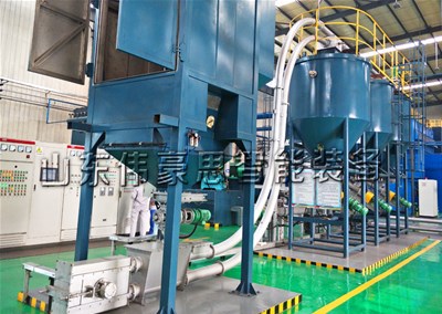 碳酸钠吨袋拆包输送线 自动吨包投料站工作视频