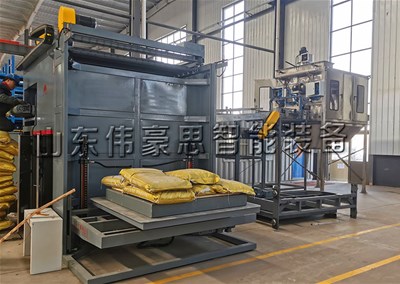 白砂糖全自动拆垛机 袋料卸垛机卸垛工作中