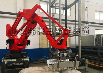 钛白粉自动码垛机器人 全自动码垛设备应用过程