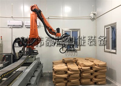 25KG纸袋全自动码垛设备 磷酸铁自动码垛机器人