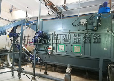 粉体自动拆包投料机 配套管链输送机现场