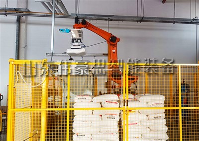 袋装颗粒全自动破袋机，塑料粒子机器人自动拆包装置