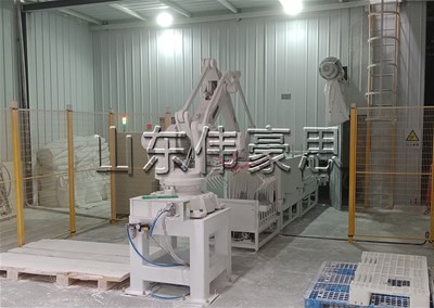 片碱自动码垛机器人，码垛机械手不同抓手现场