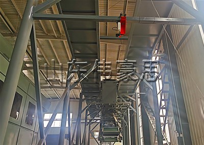 水泥袋全自动装车系统，高速自动装车机使用现场