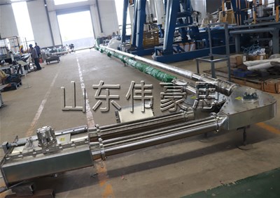 乙酰苯胺管链输送机 管链式输送系统试机过程