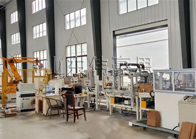 箱料全自动码垛机械手 自动装箱码垛生产线现场