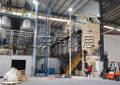 钙粉吨袋自动拆包机，吨包投料站工作流程