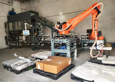 PP颗粒自动拆包机器人为什么能代替人工上料的自动拆包机呢？