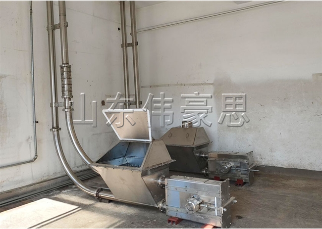 人工投料站+管链输送系统