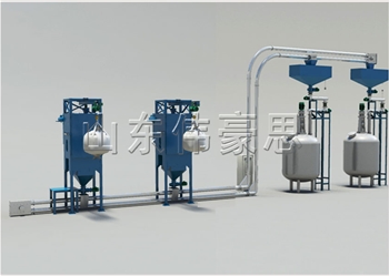 吨袋自动拆包机+管链式提升机