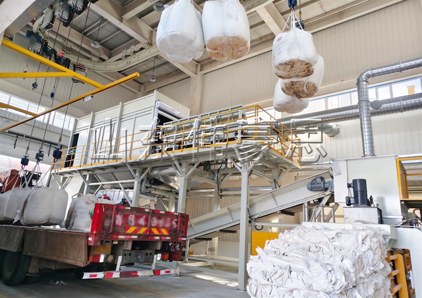 新疆全自动吨袋破袋机 氧化铝吨包全自动拆包设备 新疆案例